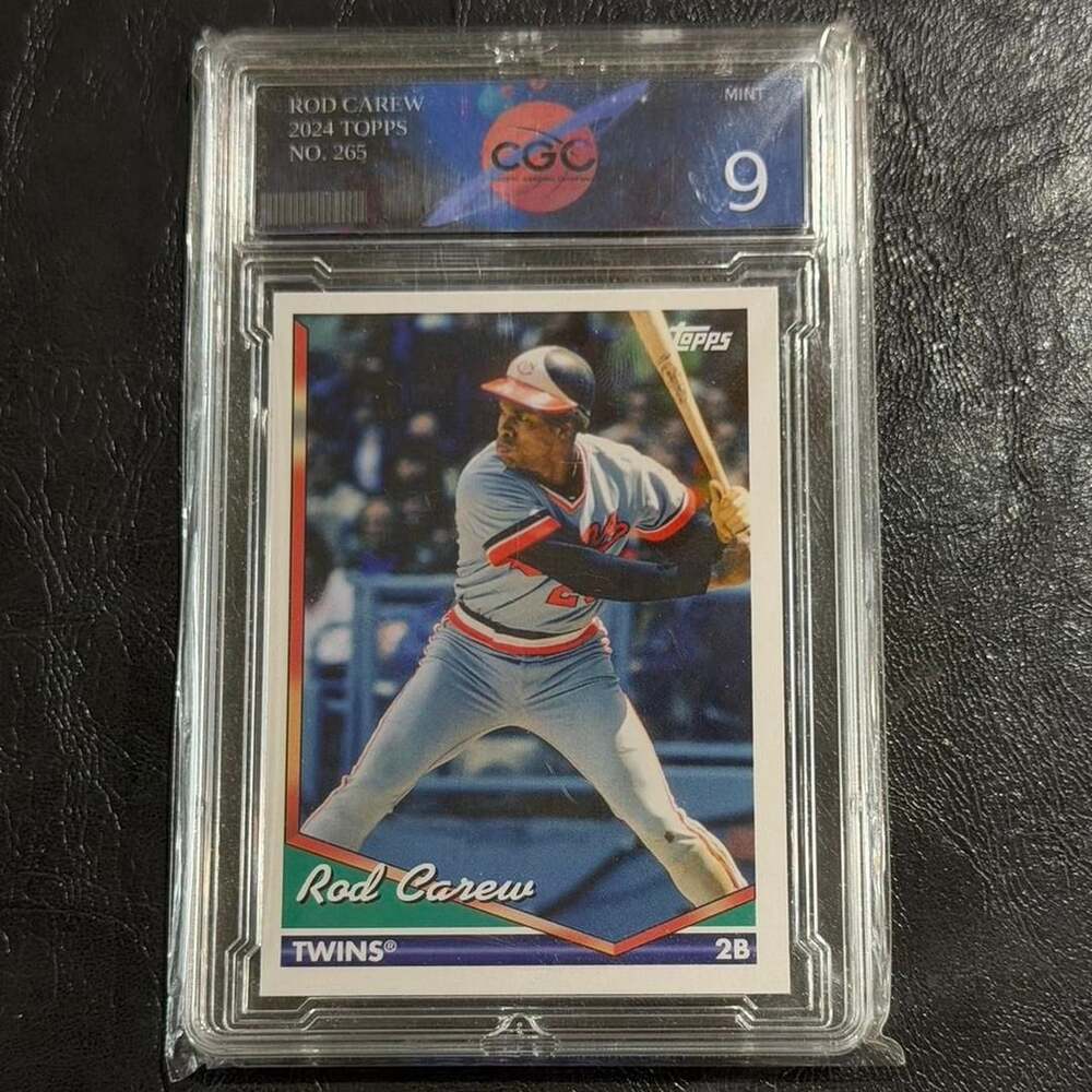 Topps Rod Carew 2024 Baseball Card No. 265 CGC 9 Mint
